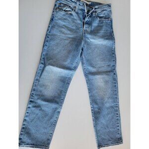 Levi's Jeans Women 25x25 Blue Wedgie Straight Button Fly High Waist Premium NWOT